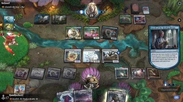 Watch MTG Arena Video Replay - Kozilek, the Broken Reality by HamHocks42 VS Alaundo the Seer by SirJosef - Historic Brawl Challenge Match