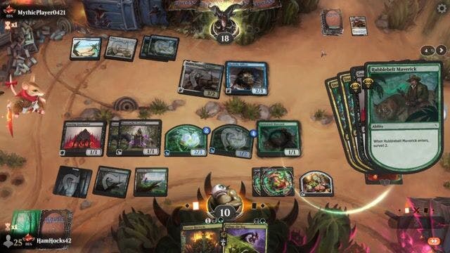 Watch MTG Arena Video Replay - Golgari Roots by HamHocks42 VS Azorius Soldiers by MythicPlayer0421 - Standard Ranked