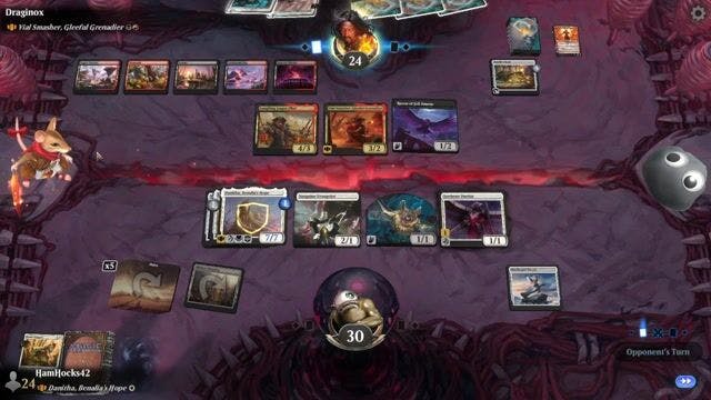 Watch MTG Arena Video Replay - Danitha, Benalia's Hope by HamHocks42 VS Vial Smasher, Gleeful Grenadier by Draginox - Standard Brawl Challenge Match