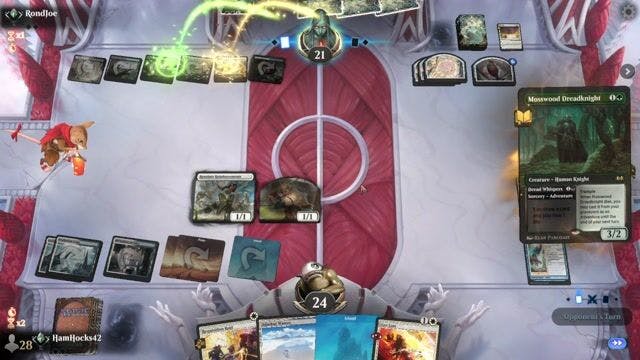 Watch MTG Arena Video Replay - Azorius Tokens by HamHocks42 VS Abzan Control by RondJoe - Standard Traditional Ranked