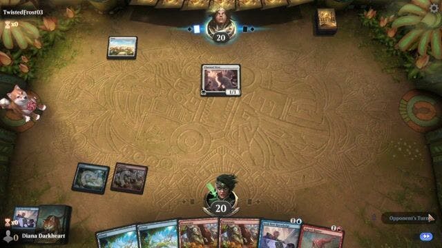 Watch MTG Arena Video Replay - Izzet Oracle by Diana Darkheart VS Mono White  by TwistedFrost03 - Timeless Play