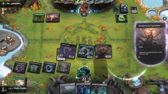 Watch MTG Arena Video Replay - Dimir Midrange by Wulfy Panda VS Golgari Analyst by the_painkiller_ - Standard Traditional Ranked