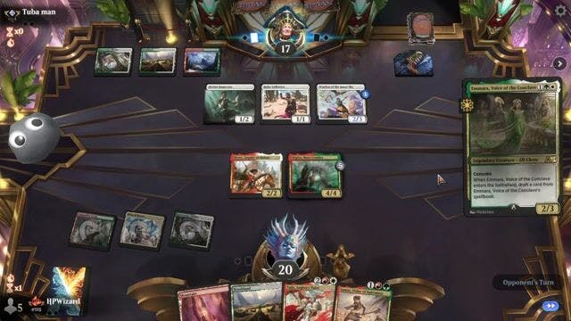 Watch MTG Arena Video Replay - Rogue by HPWizard VS Naya Convoke by Tuba man - Alchemy Traditional Ranked