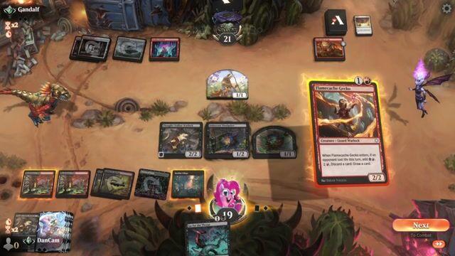 Watch MTG Arena Video Replay - Rakdos Lizards by DanCam VS Rogue by Gandalf - Standard Traditional Ranked