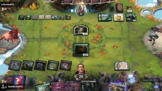 Watch MTG Arena Video Replay - Rogue by HamHocksMTG VS Selesnya Midrange by yellowhaMTG - Standard Play - Streamer Event