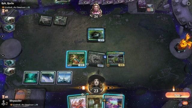 Watch MTG Arena Video Replay - Grolnok, the Omnivore by lifepuzzler VS Grolnok, the Omnivore by Rob_Rocks - MWM Yargle Standard Brawl