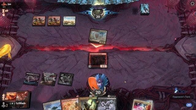 Watch MTG Arena Video Replay - Jund Reanimator by SylBlade VS Boros Aggro by jus - Alchemy Traditional Ranked