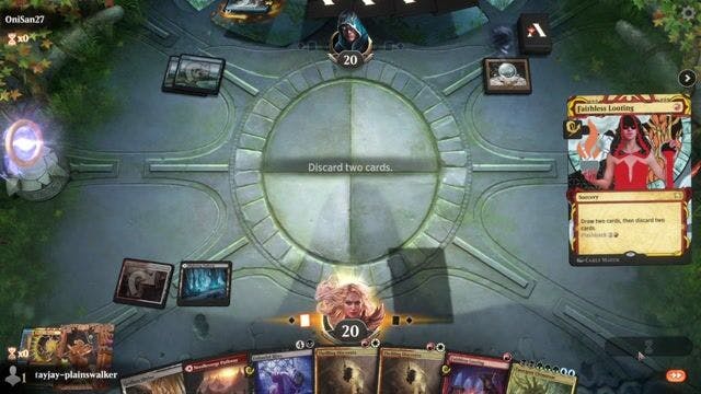 Watch MTG Arena Video Replay - Rogue by tayjay-plainswalker VS Mono Blue Control by OniSan27 - Historic Play