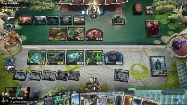 Watch MTG Arena Video Replay - Grolnok, the Omnivore by Wulfy Panda VS The Gitrog Monster by DolphinitelyNot - MWM Yargle Standard Brawl