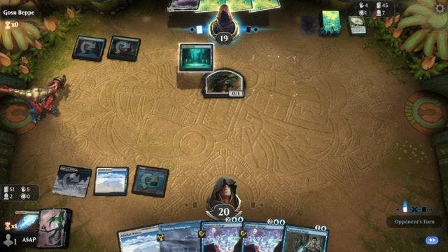Watch MTG Arena Video Replay - Azorius Control by A$AP  VS Mono Green by Gosu Beppe - Historic Event