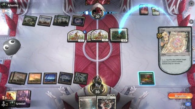 Watch MTG Arena Video Replay - Abzan Control by Grindalf VS Selesnya Rabbits by Rthartley - Standard Ranked