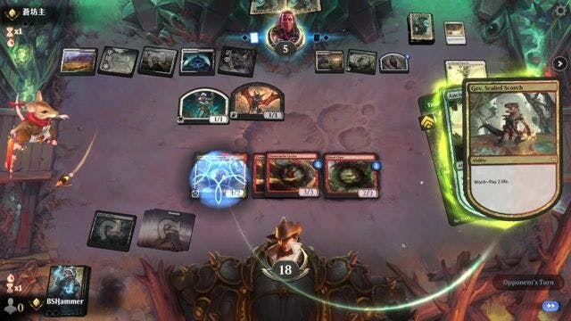 Watch MTG Arena Video Replay -  by BSHammer VS Abzan Food by 蒼坊主 - Standard Traditional Ranked