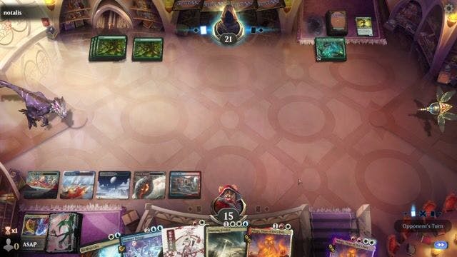 Watch MTG Arena Video Replay - Jeskai Control by A$AP  VS Mono Green Counters by notalis - Historic Event