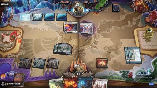 Watch MTG Arena Video Replay - Jeskai Tokens by HamHocks42 VS Azorius Artifacts by Li9htnin - Standard Challenge Match