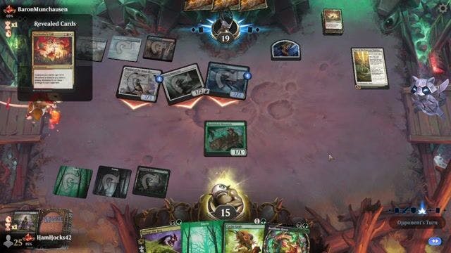 Watch MTG Arena Video Replay - Golgari Roots by HamHocks42 VS Jeskai Convoke by BaronMunchausen - Standard Traditional Ranked