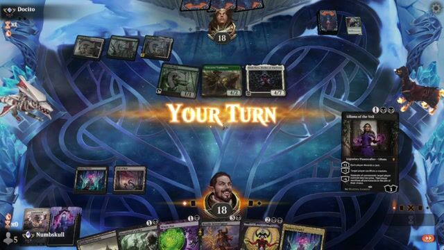 Watch MTG Arena Video Replay - Mono Black Discard by Numbskull VS Mono Green Devotion by Docito - Explorer Traditional Ranked