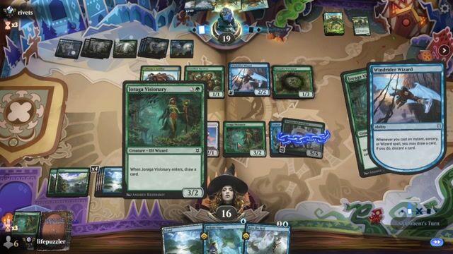 Watch MTG Arena Video Replay - GU by lifepuzzler VS GU by rivets - Premier Draft Ranked