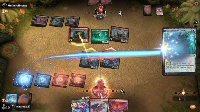 Watch MTG Arena Video Replay - RU by madruga_13 VS GR by MotherofScones - Quick Draft Ranked