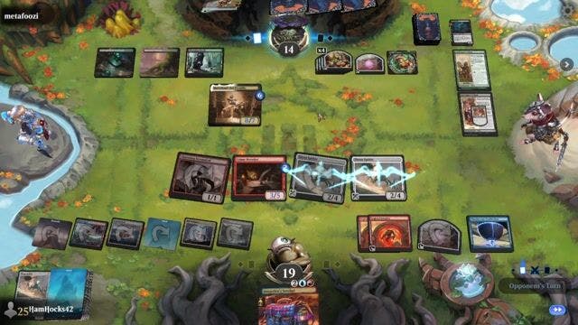 Watch MTG Arena Video Replay - Izzet Artifacts by HamHocks42 VS Rogue by metafoozi - Standard Challenge Match