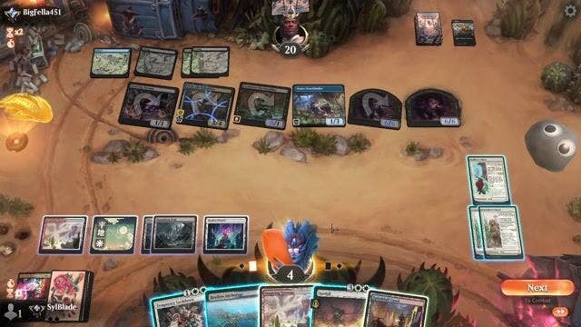 Watch MTG Arena Video Replay - Jeskai Control by SylBlade VS Dimir Rats by BigFella451 - Standard Traditional Ranked