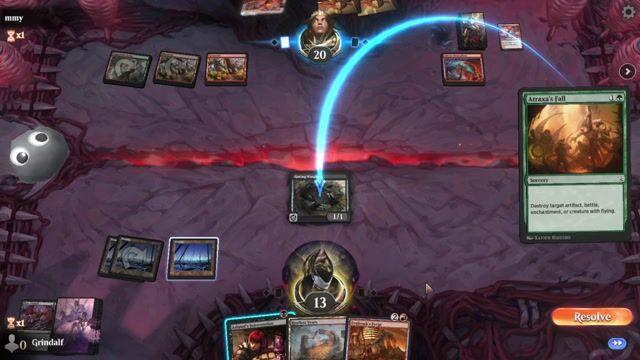 Watch MTG Arena Video Replay - Rogue by Grindalf VS Gruul Prowess by mmy - Standard Play