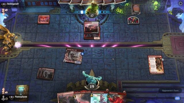 Watch MTG Arena Video Replay - Red Deck Wins by Nanoplasm VS Boros Aggro by hishigata0 - Standard Traditional Ranked