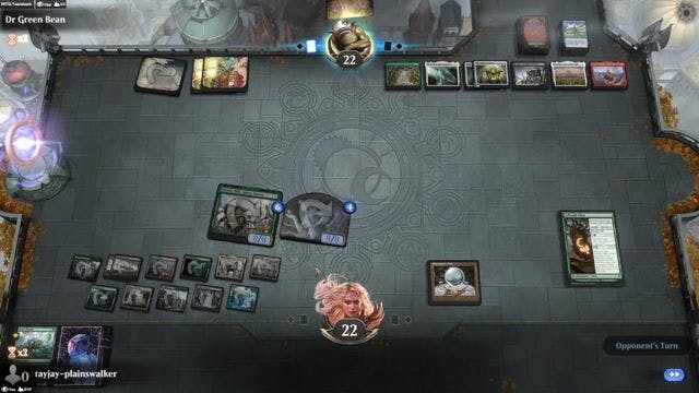 Watch MTG Arena Video Replay -  by tayjay-plainswalker VS Shrines by Dr Green Bean - Historic Play