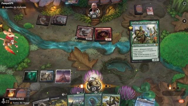 Watch MTG Arena Video Replay - 4 Color Scapeshift by HamHocks42 VS Red Deck Wins by PampaSPN - Explorer Challenge Match