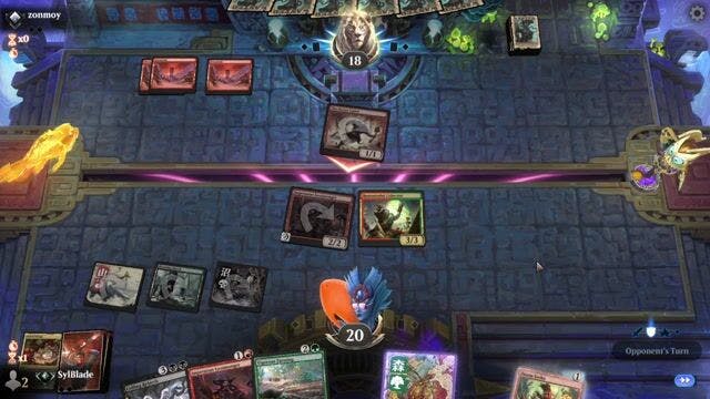 Watch MTG Arena Video Replay - Jund Reanimator by SylBlade VS Red Deck Wins by zonmoy - Alchemy Traditional Ranked