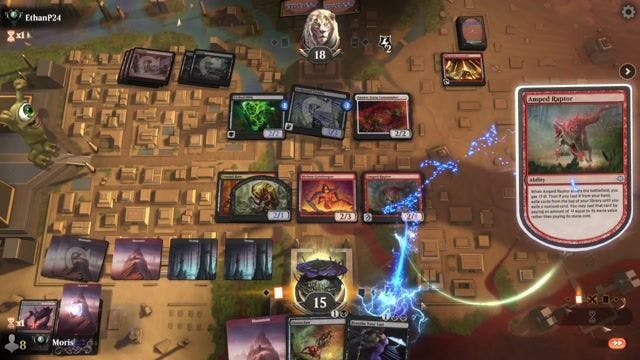 Watch MTG Arena Video Replay - BR by Moris VS BR by EthanP24 - Premier Draft Ranked
