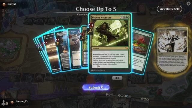 Watch MTG Arena Video Replay -  by Harute_93 VS Orzhov Control by Dunyal - Standard Traditional Ranked