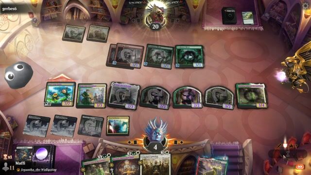 Watch MTG Arena Video Replay - Bant Convoke by Maffi VS Gruul Sliver by gerbes6 - Historic Play