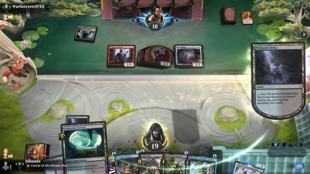 Watch MTG Arena Video Replay - Dimir Control by Juliandx VS Mardu Energy by WarSorcererIVXX - Timeless Traditional Ranked