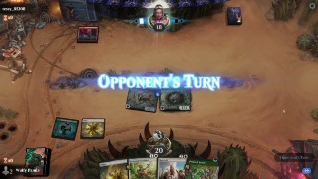 Watch MTG Arena Video Replay - Selesnya Rabbits by Wulfy Panda VS Mono Red  by tessy_85308 - Alchemy Event