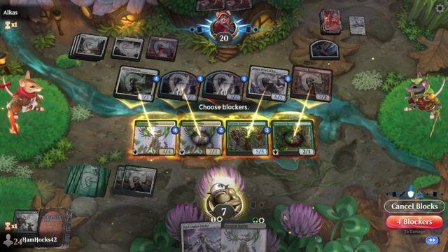 Watch MTG Arena Video Replay - Selesnya Counters by HamHocks42 VS Boros Convoke by Alkas - Standard Play