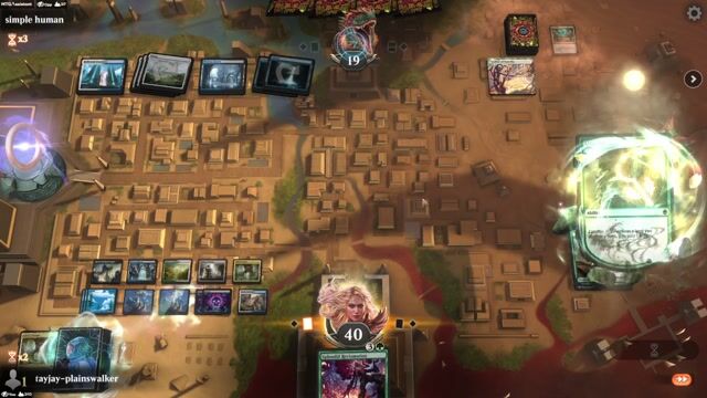 Watch MTG Arena Video Replay -  by tayjay-plainswalker VS Esper Aggro by simple human - Historic Play