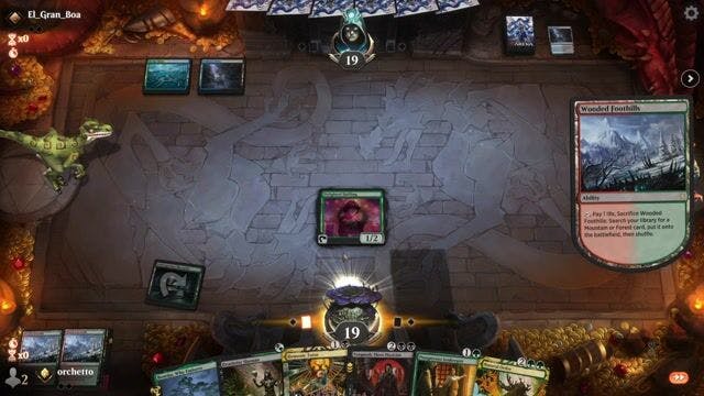 Watch MTG Arena Video Replay - Golgari Yawgmoth by orchetto VS 4 Color Show and Tell by El_Gran_Boa - Timeless Traditional Ranked