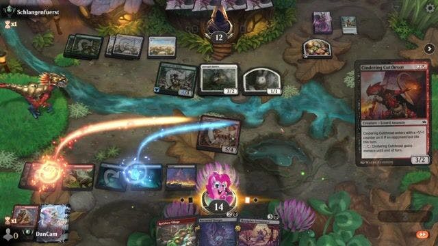 Watch MTG Arena Video Replay - BRU by DanCam VS GW by Schlangenfuerst - Premier Draft Ranked