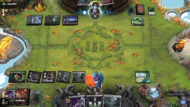 Watch MTG Arena Video Replay - Golgari Control by SylBlade VS Golgari Midrange by Dan009 - Standard Traditional Ranked