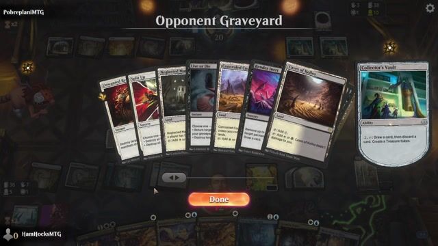 Watch MTG Arena Video Replay - Rogue by HamHocksMTG VS Orzhov Midrange by PobreplaniMTG - Standard Play - Streamer Event