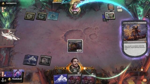 Watch MTG Arena Video Replay - Mono Black by Numbskull VS Domain Ramp by Antimatters - Standard Traditional Ranked