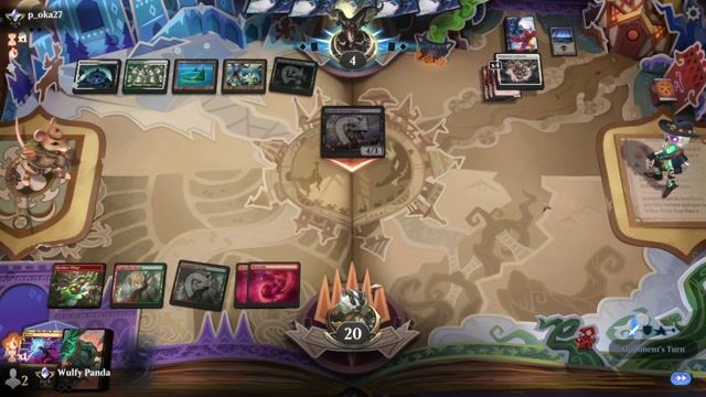 Watch MTG Arena Video Replay -  by Wulfy Panda VS 4 Color Ramp by p_oka27 - Standard Traditional Ranked