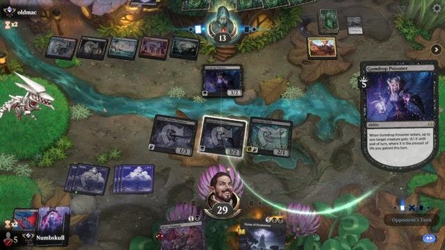 Watch MTG Arena Video Replay - Mono Black by Numbskull VS Grixis Heist by oldmac - Alchemy Ranked