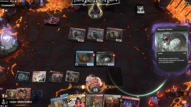 Watch MTG Arena Video Replay - Mardu Ultimatum	 by tayjay-plainswalker VS Mono Red Bombardment by Croatoan93 - Historic Play