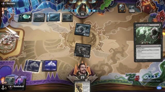 Watch MTG Arena Video Replay -  by Numbskull VS Dimir Control by Slaytanic - Standard Traditional Ranked