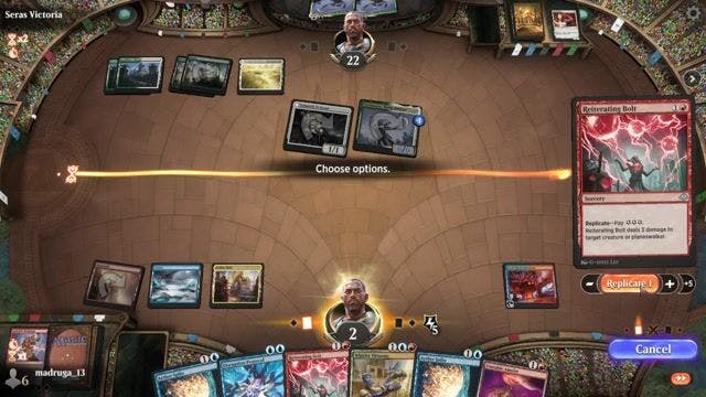 Watch MTG Arena Video Replay - Izzet Energy by madruga_13 VS Selesnya Lifegain by Seras Victoria - Historic Tournament Match