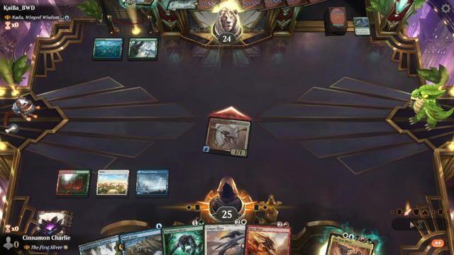 Watch MTG Arena Video Replay - The First Sliver by Cinnamon Charlie VS Nadu, Winged Wisdom by KaiBa_BWD - Historic Brawl