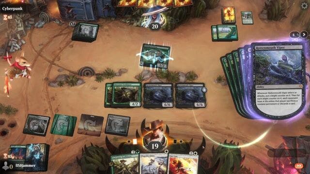 Watch MTG Arena Video Replay - Abzan Surprise by BSHammer VS Rogue by Cyberpunk - Standard Play