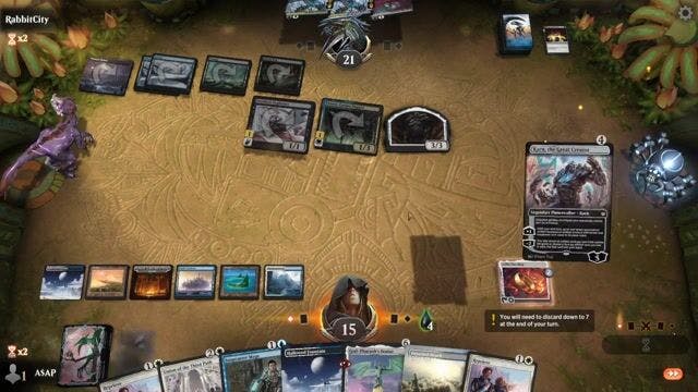 Watch MTG Arena Video Replay - Azorius Control by A$AP  VS Dimir Poison by RabbitCity - Historic Event