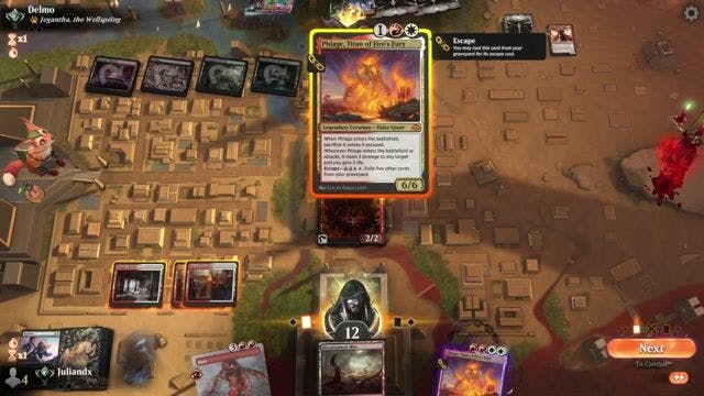 Watch MTG Arena Video Replay - Boros Aggro by Juliandx VS Jund Midrange by Delmo - Timeless Traditional Ranked